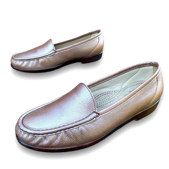 SAS Tripad Comfort pewter Penny Loafers Slip on Everyday Leather Women’s size 9 - Picture 14 of 15